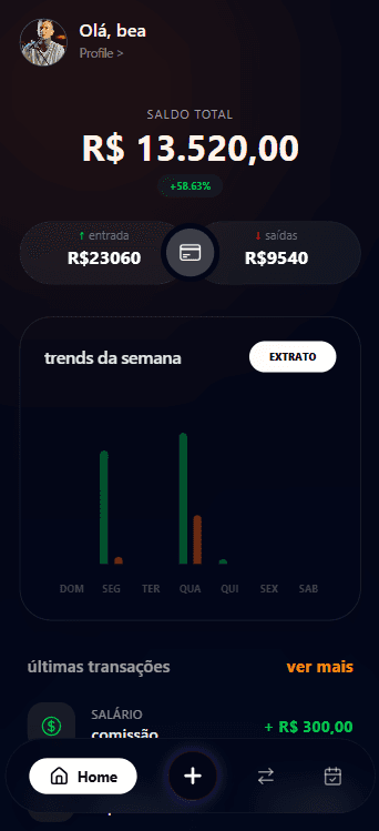 Finanly App Interface